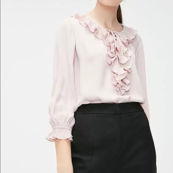 Pink Ruffle blouse - Picture 3 of 4